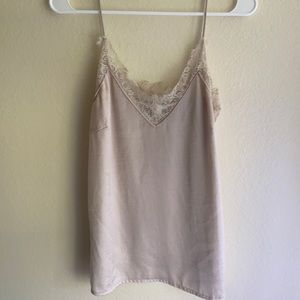 H&M lace satin cami top